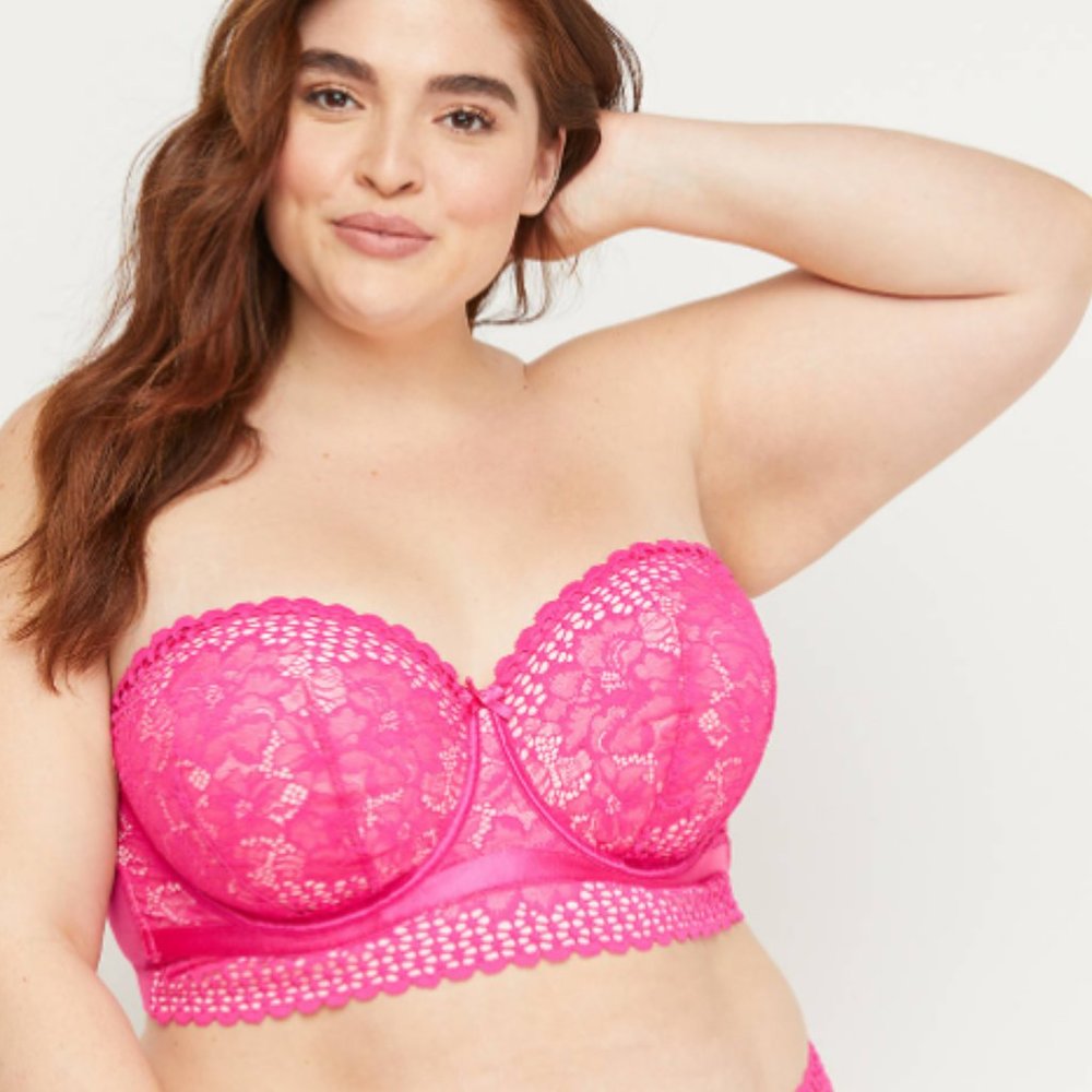 NWT Cacique Lightly Lined Multi-Way Strapless Bra